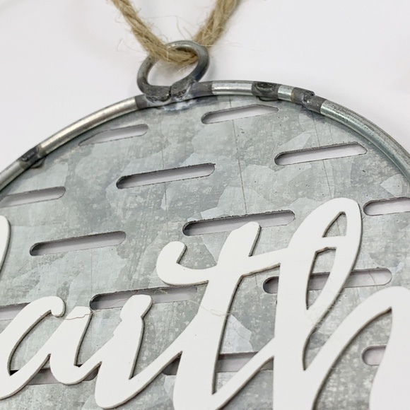 Galvanized Farmhouse Rustic Decor Accent Ornament - Picture 6 of 7